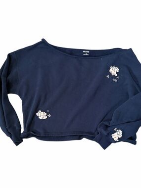 Hollister off the shoulder puppy crew neck